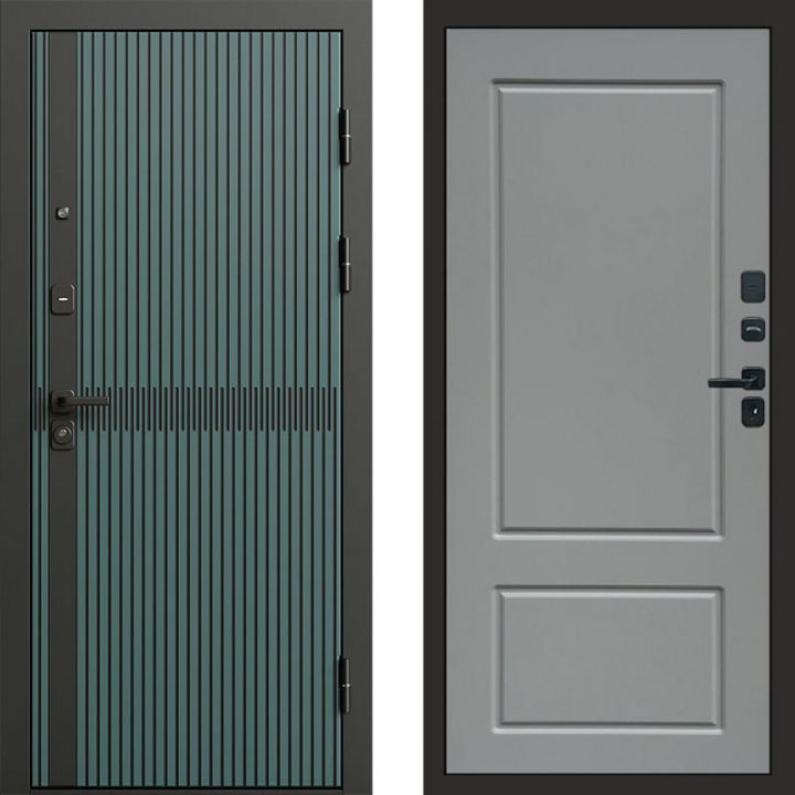 Входная дверь Termo-door Граунд velutto verde - Марсель Грей софт