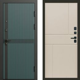 Входная дверь Termo-door Граунд velutto verde - Горизонт Слоновая кость