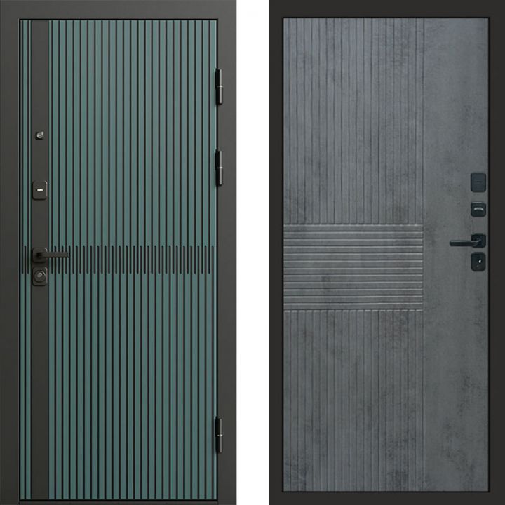 Входная дверь Termo-door Граунд velutto verde - Мастино Бетон темный