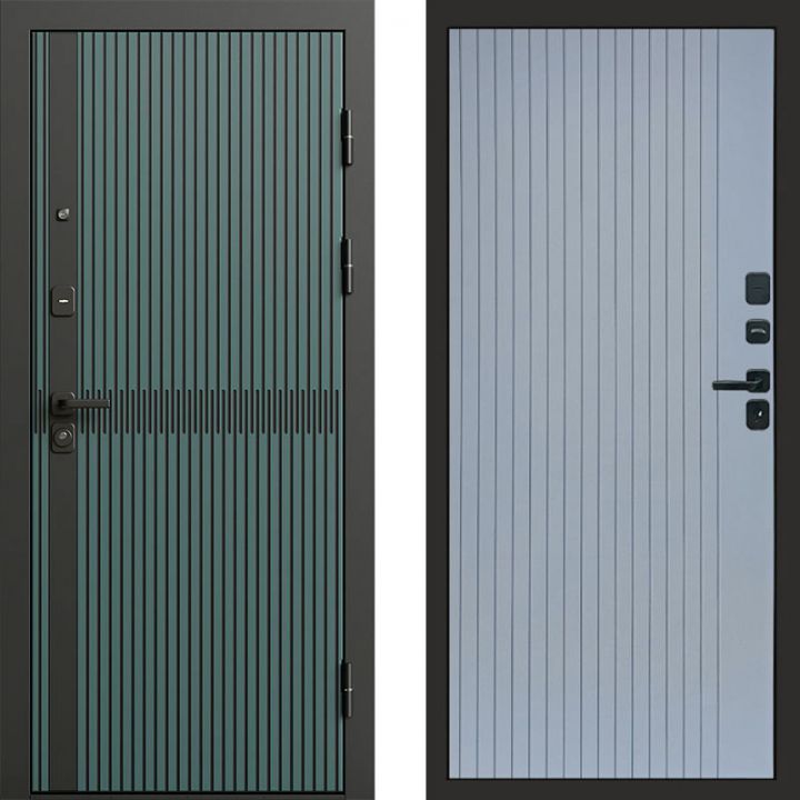 Входная дверь Termo-door Граунд velutto verde - FLAT Грей софт