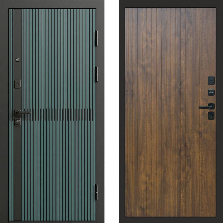 Входная дверь Termo-door Граунд velutto verde - FLAT Дуб