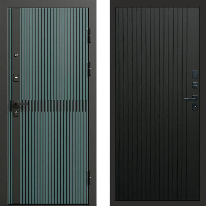 Входная дверь Termo-door Граунд velutto verde - FLAT Черный кварц