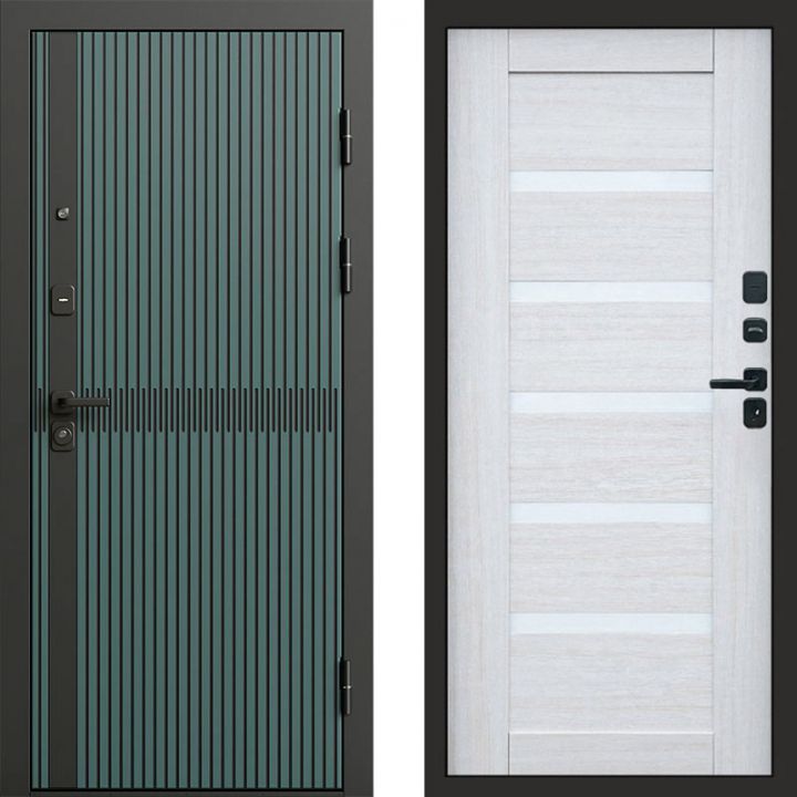 Входная дверь Termo-door Граунд velutto verde - Царга Лиственница