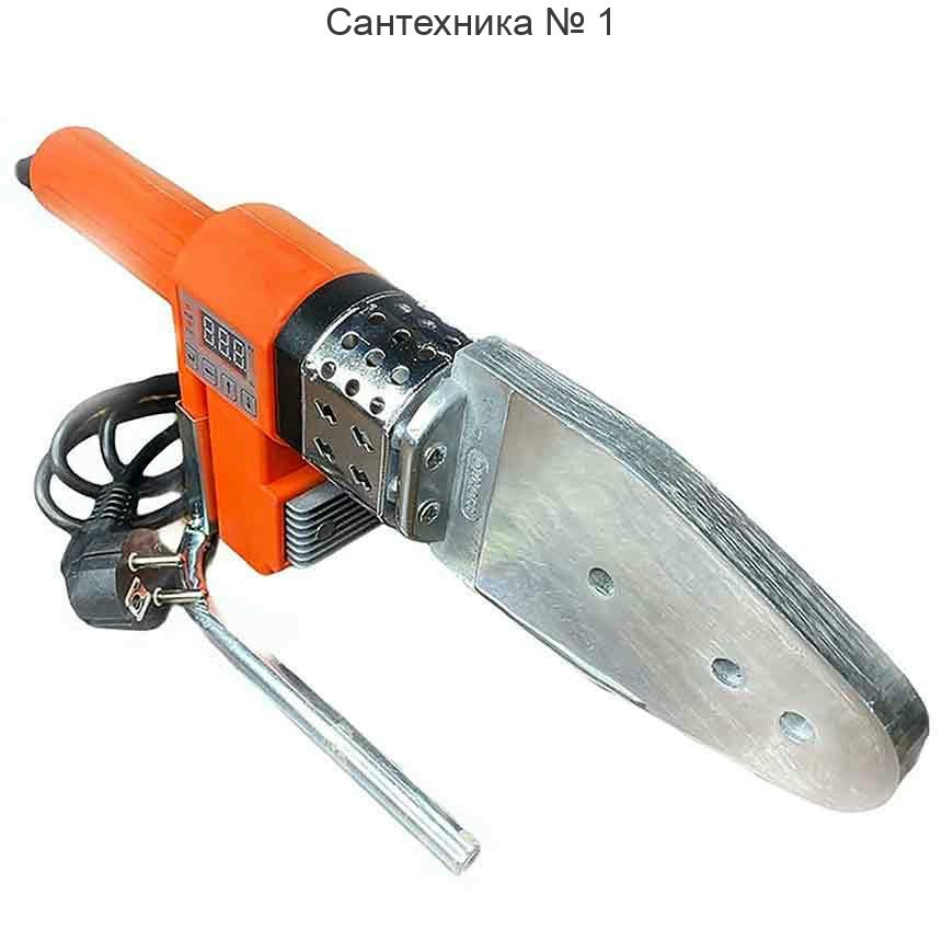 Сварочный аппарат для полипропиленовых труб и фитингов 20-63 мм, 6 насадок, 800 Вт TIM