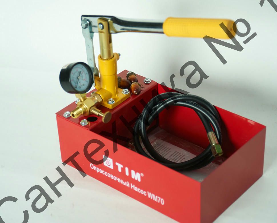 Насос для опрессовки систем отопления 60 бар, 5 л TIM