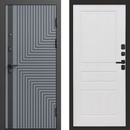 Входная дверь Termo-door Квантум Грей - Классика Белое дерево