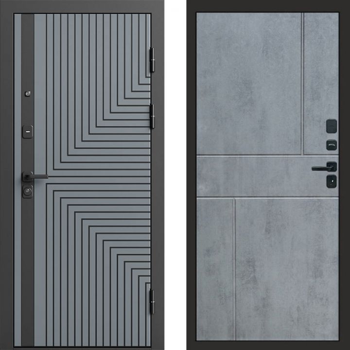 Входная дверь Termo-door Квантум Грей - Горизонт Бетон темный