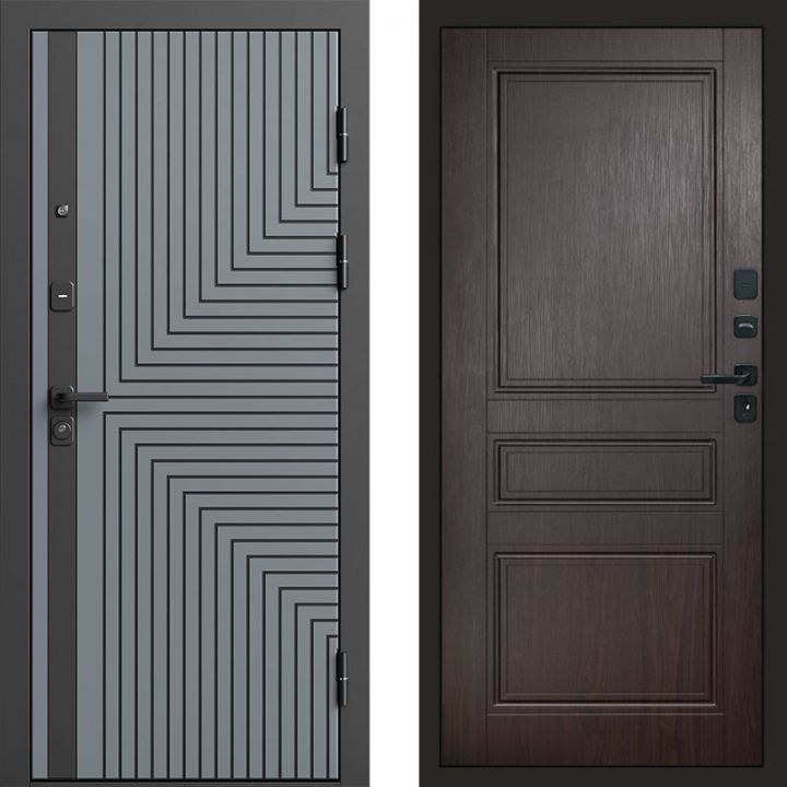 Входная дверь Termo-door Квантум Грей - Класскика Венге