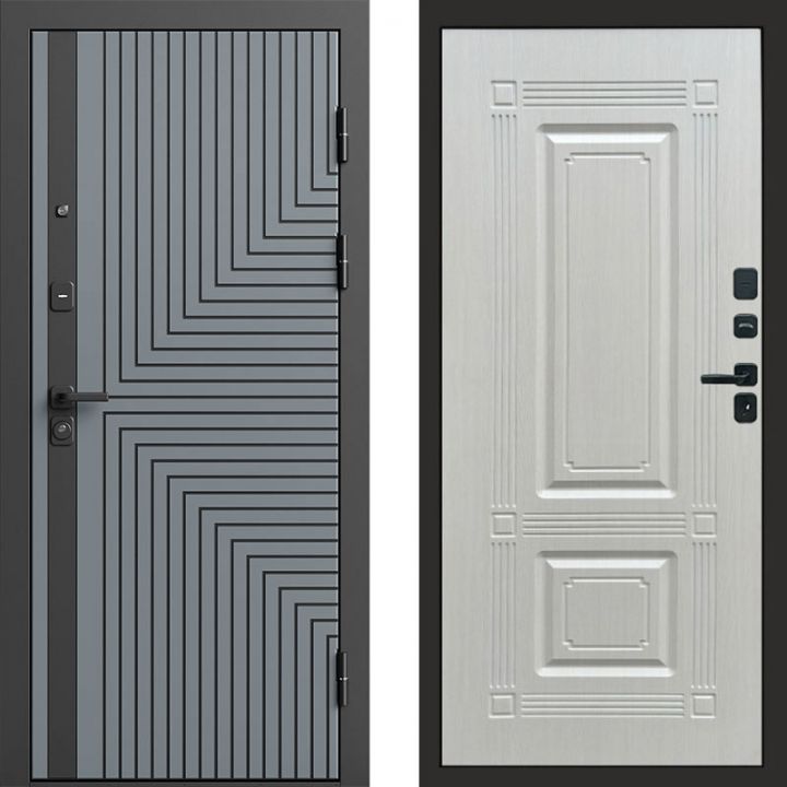 Входная дверь Termo-door Квантум Грей - Мадрид Лиственница