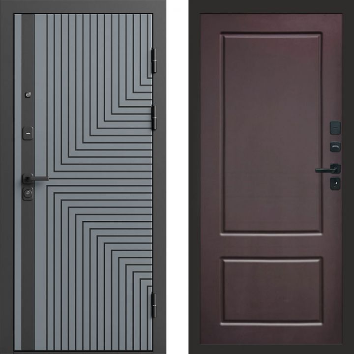 Входная дверь Termo-door Квантум Грей - Марсель Шоколад