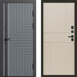 Входная дверь Termo-door Квантум Грей - Горизонт Слоновая кость