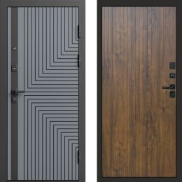 Входная дверь Termo-door Квантум Грей - FLAT Дуб
