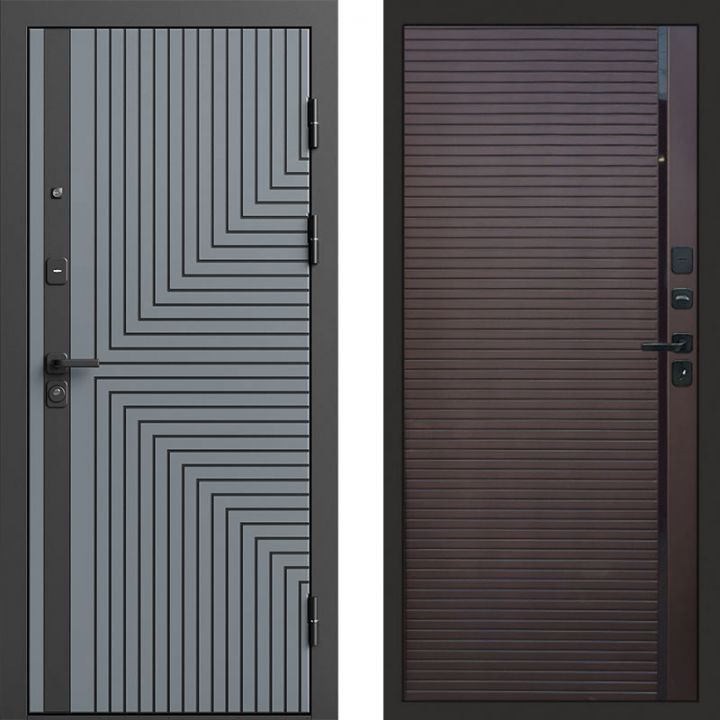 Входная дверь Termo-door Квантум Грей - Porte Шоколад