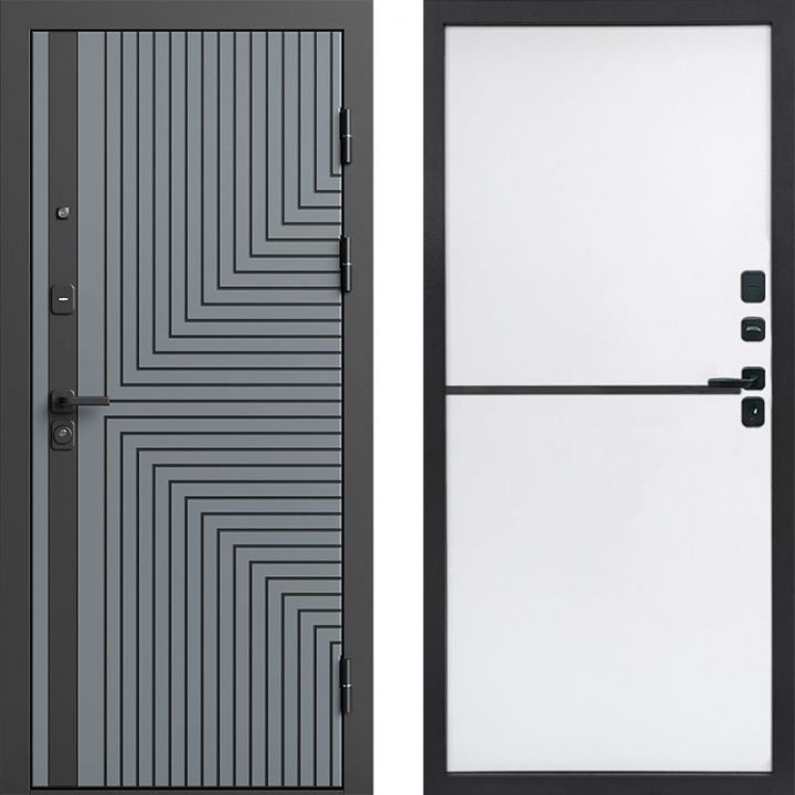 Входная дверь Termo-door Квантум Грей - Нео White