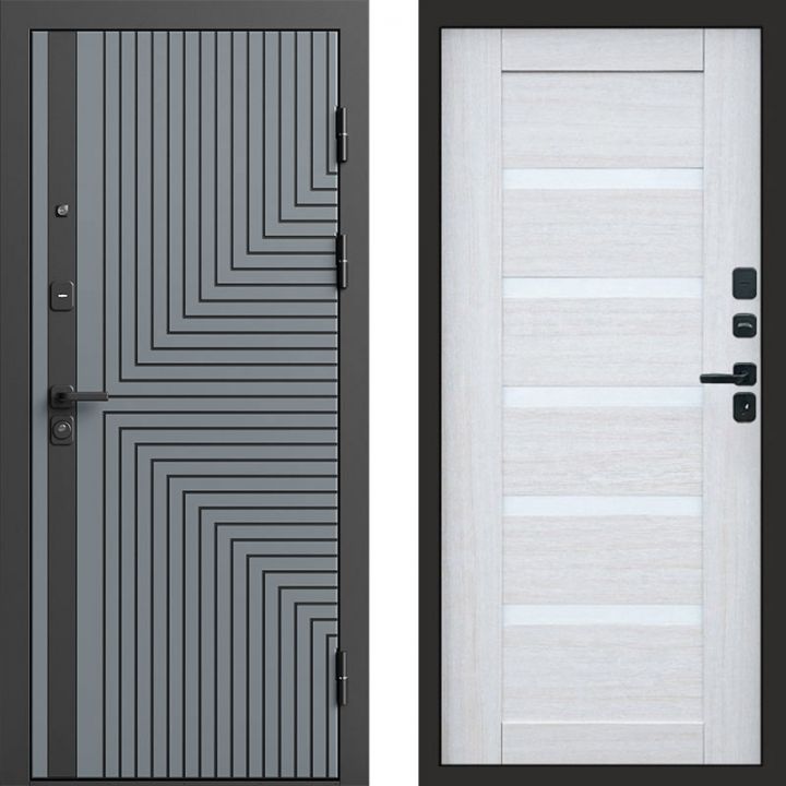 Входная дверь Termo-door Квантум Грей - Царга Лиственница