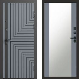 Входная дверь Termo-door Квантум Грей - Зеркало Грей софт