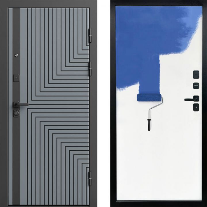 Входная дверь Termo-door Квантум Грей - Грунт под покраску