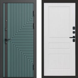 Входная дверь Termo-door Квантум velutto verde - Классика Белое дерево