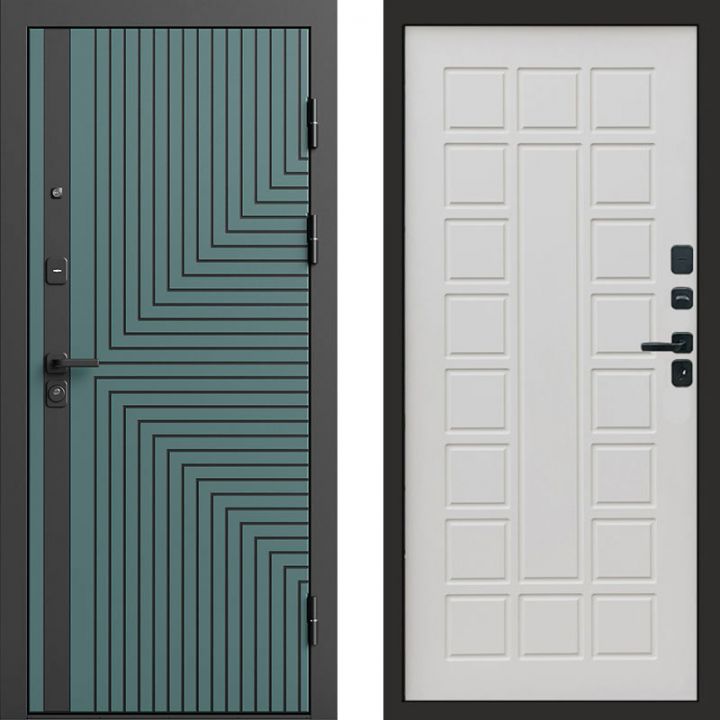 Входная дверь Termo-door Квантум velutto verde - Престиж Бежевый матовый