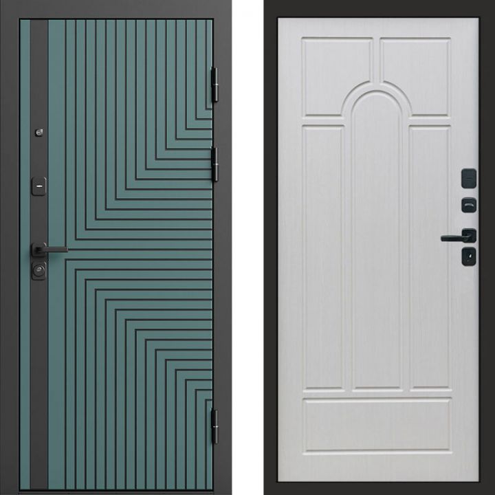 Входная дверь Termo-door Квантум velutto verde - Арка Лиственница