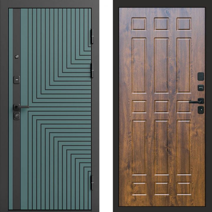 Входная дверь Termo-door Квантум velutto verde - Спарта Дуб