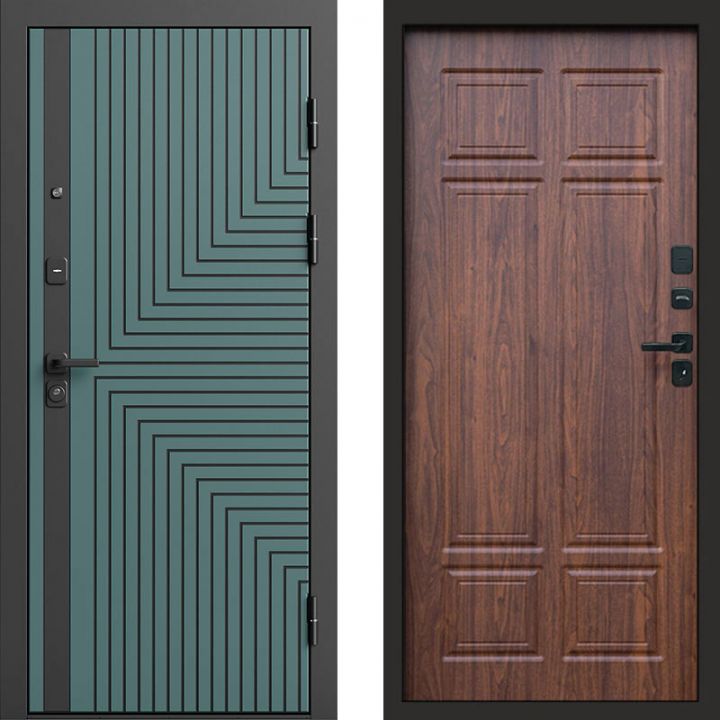 Входная дверь Termo-door Квантум velutto verde - Орех премиум
