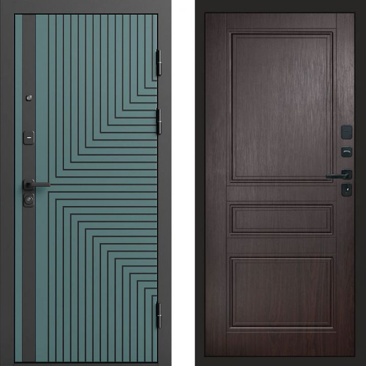 Входная дверь Termo-door Квантум velutto verde - Класскика Венге