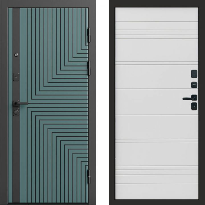 Входная дверь Termo-door Квантум velutto verde - White Line