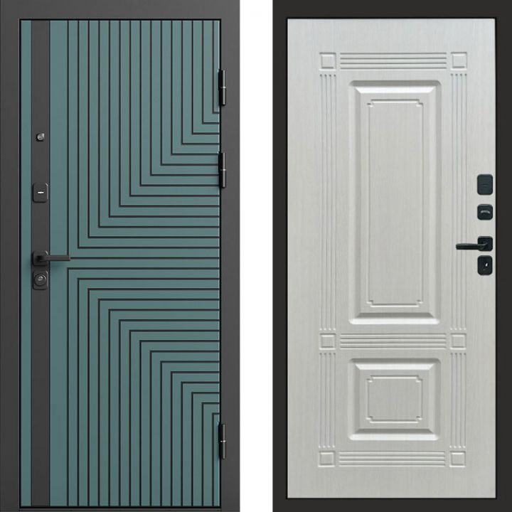 Входная дверь Termo-door Квантум velutto verde - Мадрид Лиственница