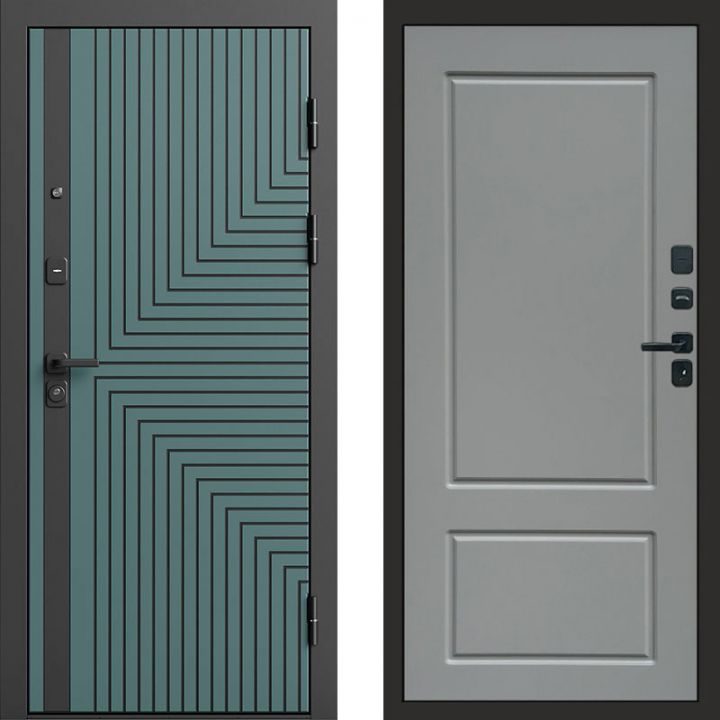 Входная дверь Termo-door Квантум velutto verde - Марсель Грей софт