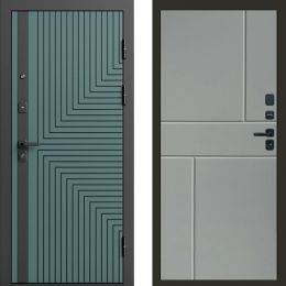 Входная дверь Termo-door Квантум velutto verde - Горизонт Грей софт