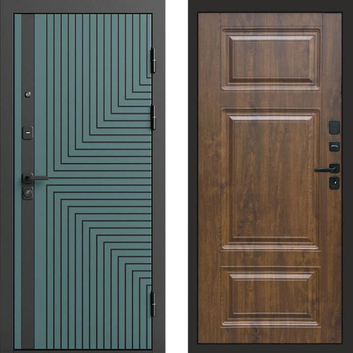 Входная дверь Termo-door Квантум velutto verde - Лион Дуб