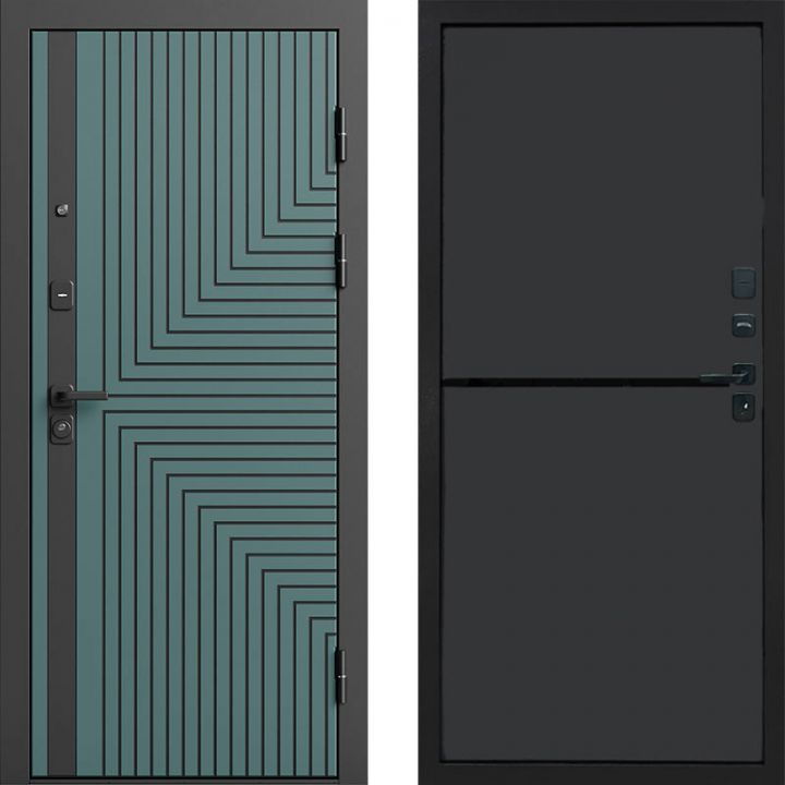 Входная дверь Termo-door Квантум velutto verde - Нео Графит