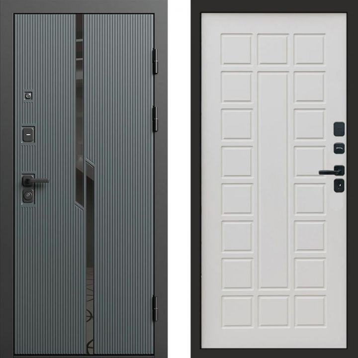 Входная дверь Termo-door Прайм Графит - Престиж Бежевый матовый