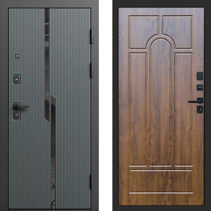 Входная дверь Termo-door Прайм Графит - Арка Дуб