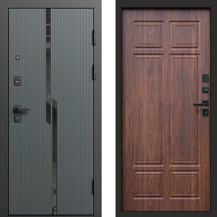 Входная дверь Termo-door Прайм Графит - Орех премиум