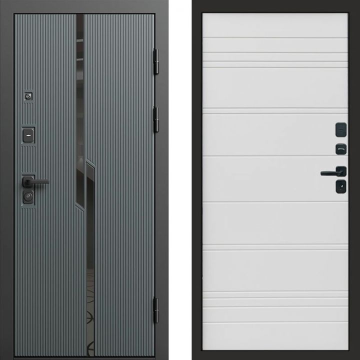 Входная дверь Termo-door Прайм Графит - White Line