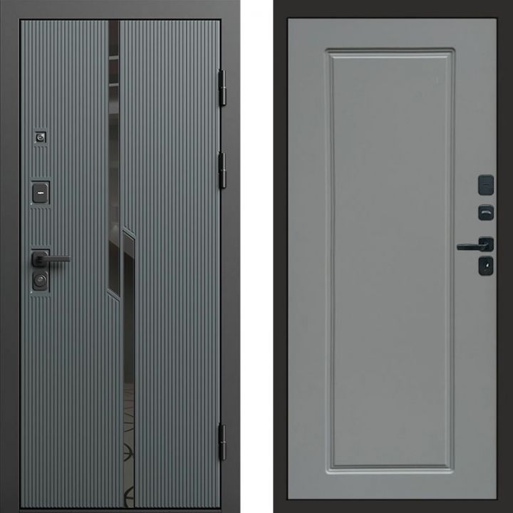 Входная дверь Termo-door Прайм Графит - Гранд Грей софт