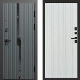 Входная дверь Termo-door Прайм Графит - FLAT Белый софт