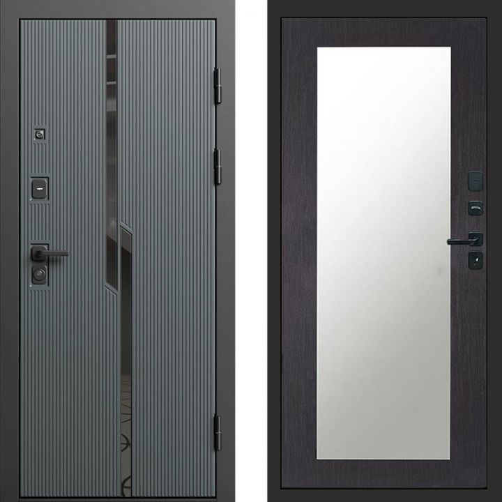 Входная дверь Termo-door Прайм Графит - Зеркало триумф Венге