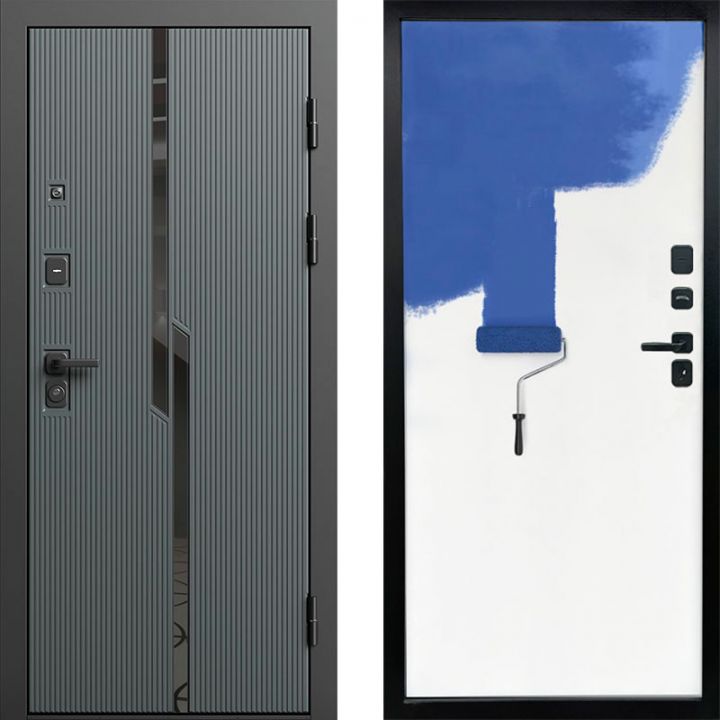 Входная дверь Termo-door Прайм Графит - Грунт под покраску