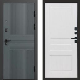 Входная дверь Termo-door Селект Графит - Классика Белое дерево