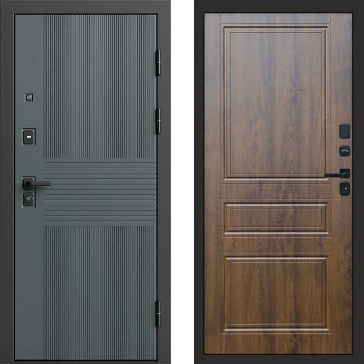 Входная дверь Termo-door Селект Графит - Классика Дуб