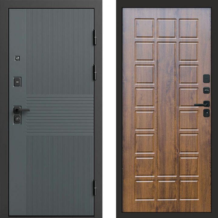 Входная дверь Termo-door Селект Графит - Престиж Дуб