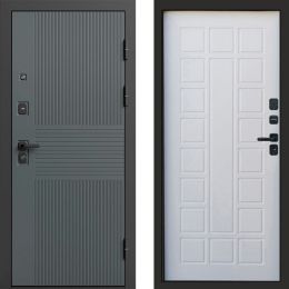 Входная дверь Termo-door Селект Графит - Престиж Белое дерево