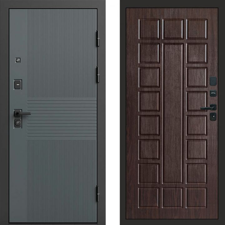 Входная дверь Termo-door Селект Графит - Престиж Венге