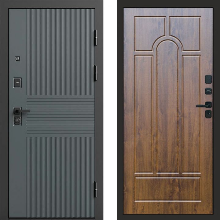 Входная дверь Termo-door Селект Графит - Арка Дуб