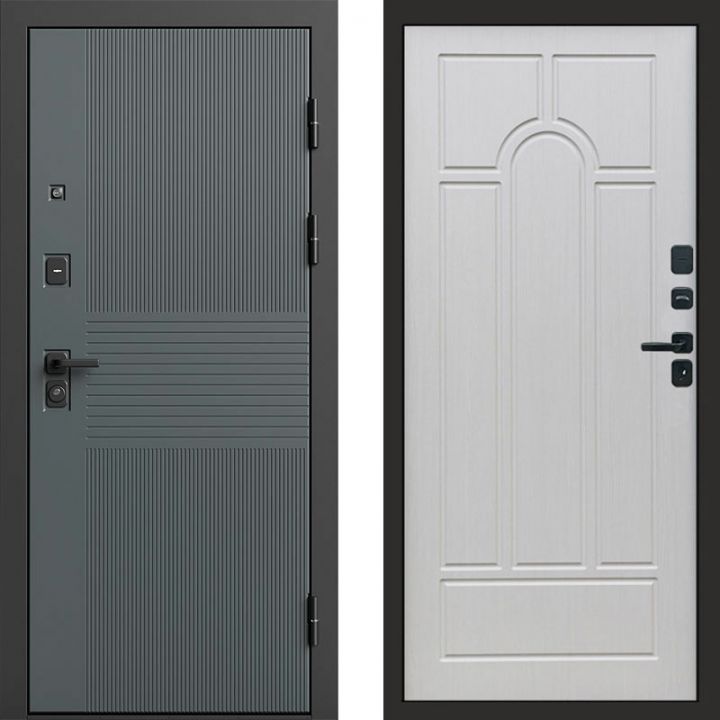 Входная дверь Termo-door Селект Графит - Арка Лиственница