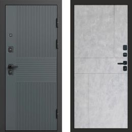 Входная дверь Termo-door Селект Графит - Горизонт Бетон светлый