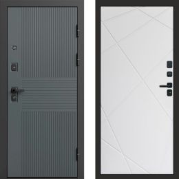 Входная дверь Termo-door Селект Графит - Лучи Белый